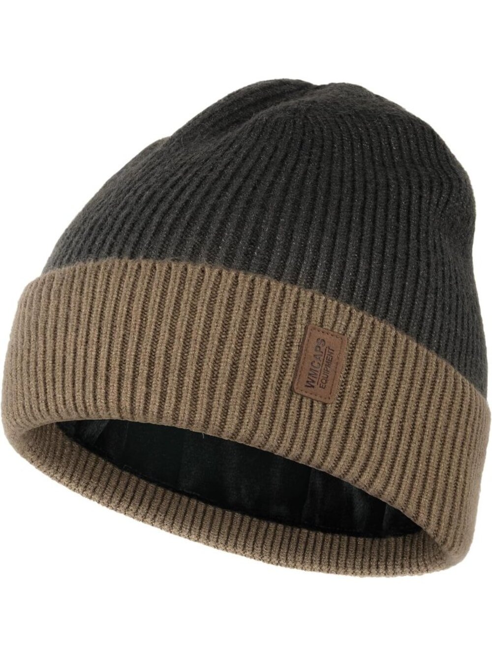 Unisex Khaki Tie Dye Winter Beanie For Soft Fleece Lined Knit Ski Hat Warm Cap